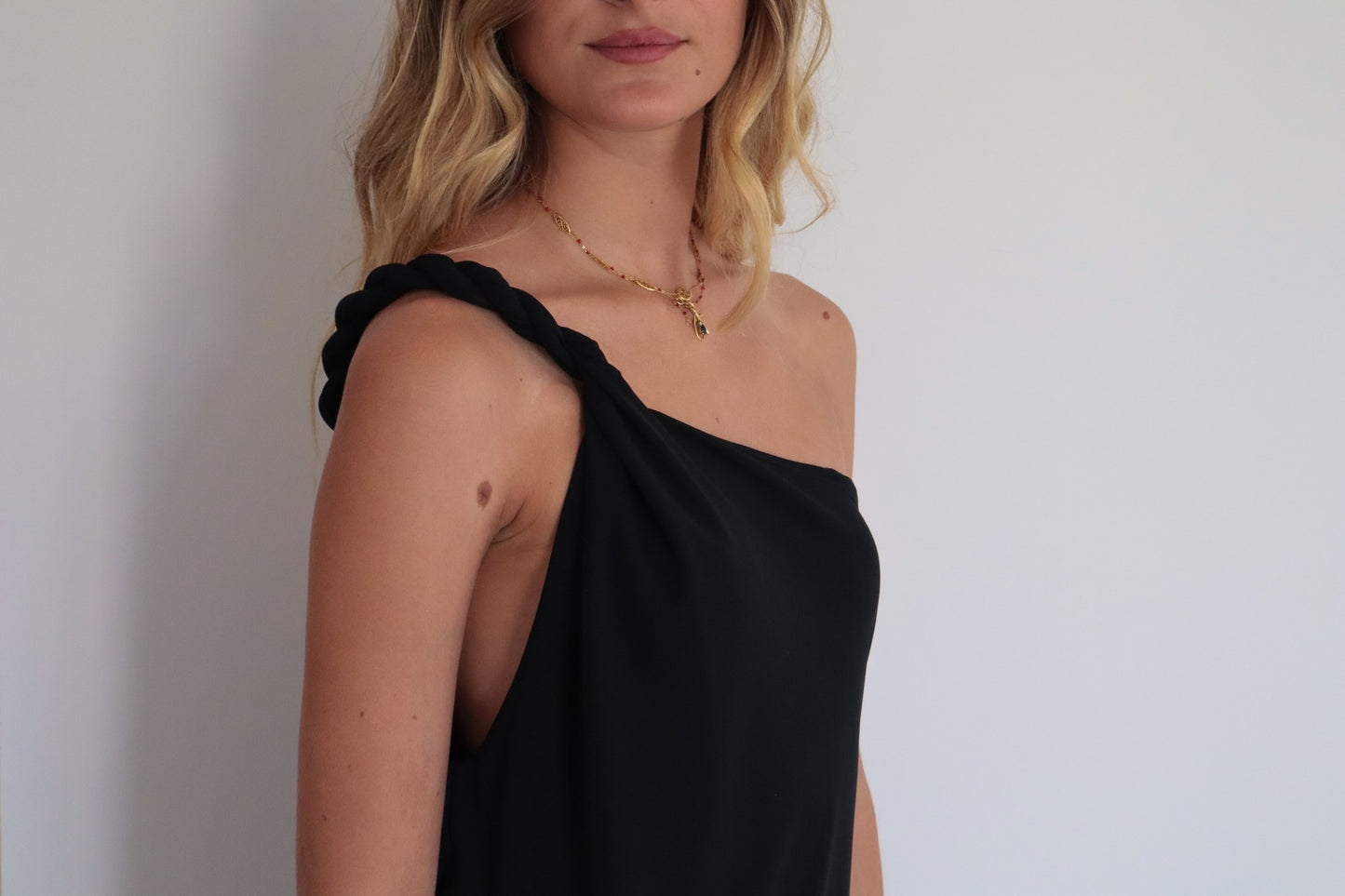 Robe longue One shoulder